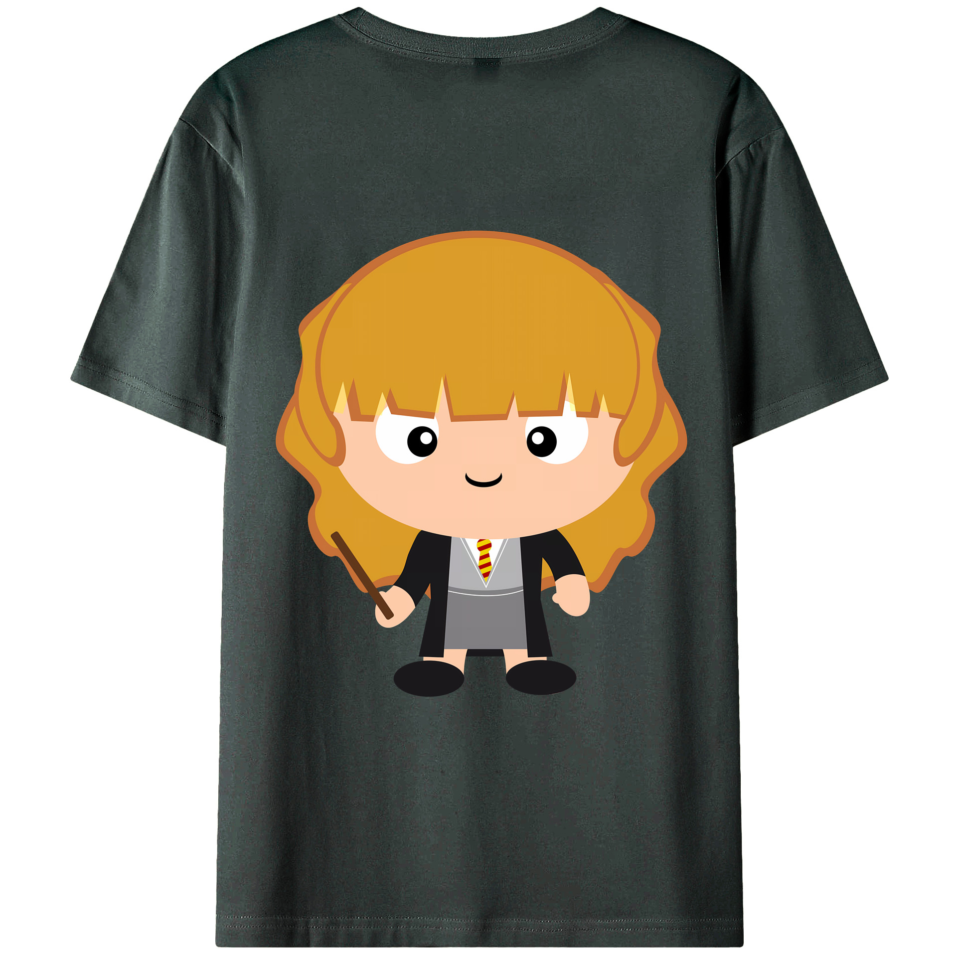 （画像用） Harry Potter ハリー・ポッターシリーズ 綿100％ メンズ半袖Tシャツ（バックプリント） 通気性